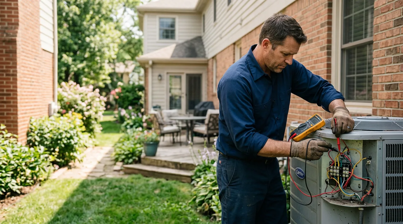 HVAC technician working near Lawndale, NC